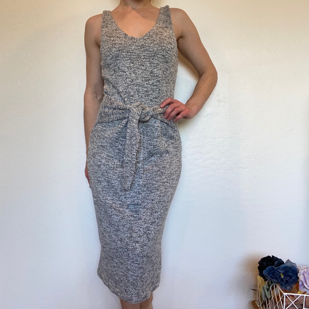 F21 Gray Knit Dress